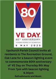 VE Day 80 Thursday 8 May 2025