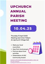 Upchurch Parish Council Meetings update