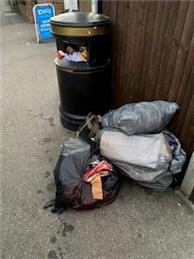 Public Bins polite request to residents